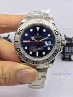 Swiss Grade Replica Rolex Yachtmaster Stainless Steel Blue Face Red Hand Watch
